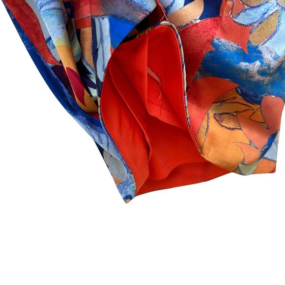 NWT Anthropologie x Nicole Miller Abstract Print Veronica Rouched Column Dress 8 - Picture 7 of 10